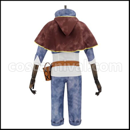 Black Clover Asta Cosplay Costume coscarnival - Side Profile