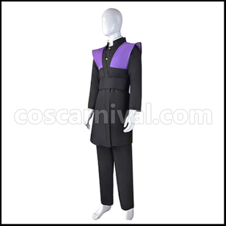 Demon Slayer: Kimetsu no Yaiba Genya Shinazugawa Cosplay Costume coscarnival - Side Profile