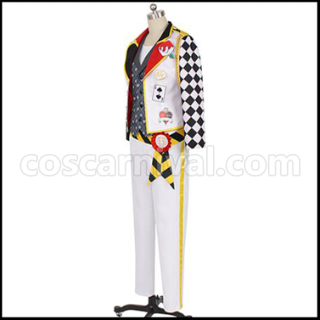Twisted Wonderland Heartslabyul Dormitory Deuce Spade Cosplay Costume coscarnival - Side Profile