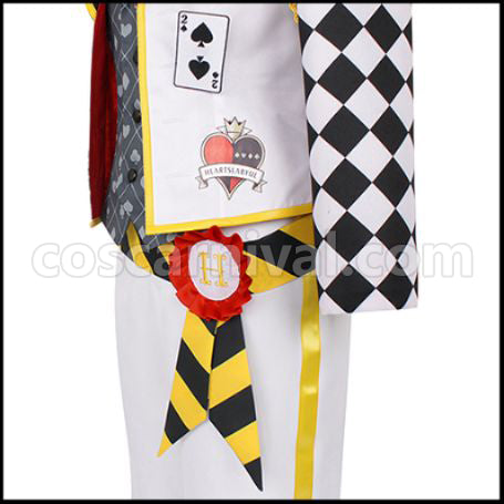 Twisted Wonderland Heartslabyul Dormitory Deuce Spade Cosplay Costume coscarnival - Hem Detail