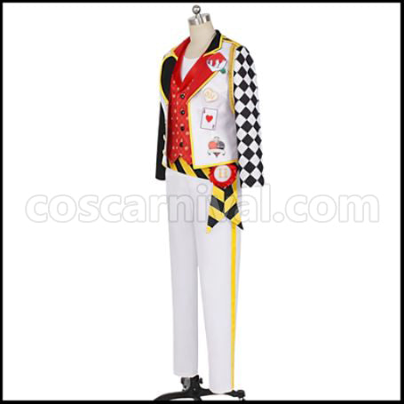 Twisted Wonderland Heartslabyul Dormitory Ace Trappola Cosplay Costume coscarnival - Side Profile