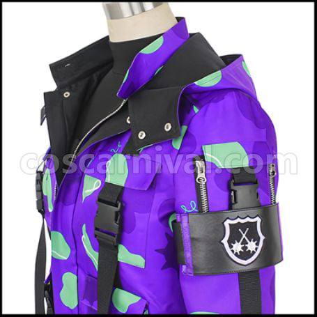 Twisted Wonderland Twisted-Wonderland Rook Hunt Beans Camo Cosplay Costume coscarnival - Cuff Style