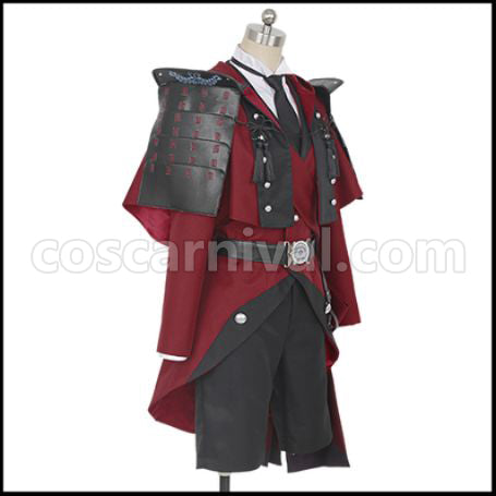 Touken Ranbu Hyuga Masamune Cosplay Costume coscarnival - Back View