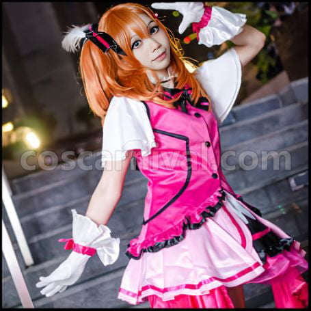 Love Live! 2nd Season Episodes 12/13 Insert Songs KiRa-KiRa Sensation!/Happy maker! Honoka Kosaka Cosplay Costume coscarnival - Collar Design