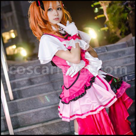 Love Live! 2nd Season Episodes 12/13 Insert Songs KiRa-KiRa Sensation!/Happy maker! Honoka Kosaka Cosplay Costume coscarnival - Material Texture