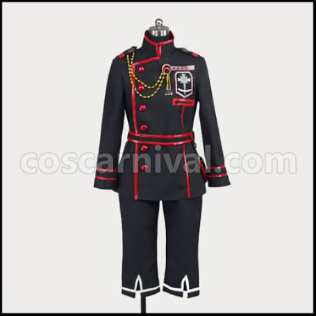 D.Gray-man Third Exorcist Uniform Allen Walker Cosplay Costume coscarnival - Front View