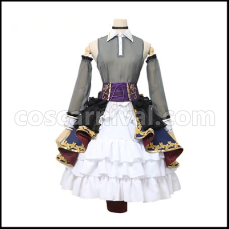 BanG Dream! 7th-LIVE Roselia Shirokane Rinko (Shirokane Rinko) Cosplay Costume coscarnival - Collar Design