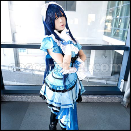 Love Live! Season 2 Episode 12/13 Insert Song KiRa-KiRa Sensation Happy maker Umi Sonoda Cosplay Costume coscarnival - Back View