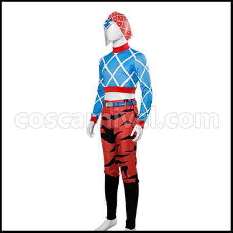 JoJo's Bizarre Adventure Part 5 Golden Wind Guido Mista Giorno Giovanna Cosplay Costume coscarnival - Back View
