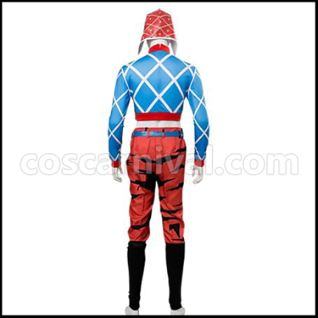 JoJo's Bizarre Adventure Part 5 Golden Wind Guido Mista Giorno Giovanna Cosplay Costume coscarnival - Side Profile