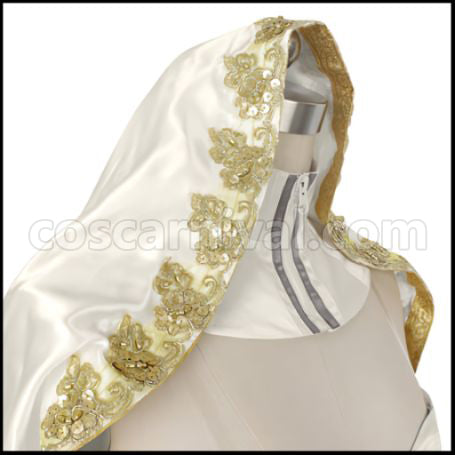 [Fate/Grand Order Costume] Fate/Grand Order Nero Claudius (Red Saber) Bride Outfit Cosplay Costume coscarnival - Collar Design