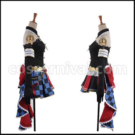 Love Live! SR Cafe Maid Edition Awakening After Maki Nishikino Cosplay Costume coscarnival - Side Profile