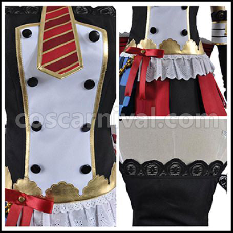 Love Live! SR Cafe Maid Edition Awakening After Maki Nishikino Cosplay Costume coscarnival - Detail Close-up