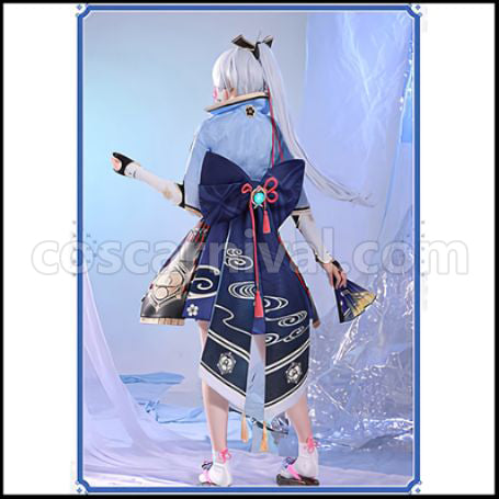 Genshin Impact Kamisato Ayaka Cosplay Costume coscarnival - Side Profile