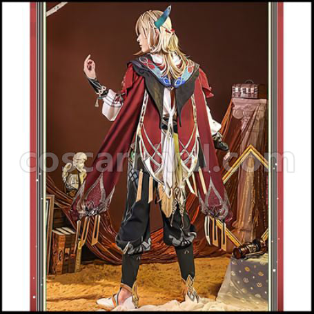 Genshin Impact Kaerve Cosplay Costume coscarnival - Back View