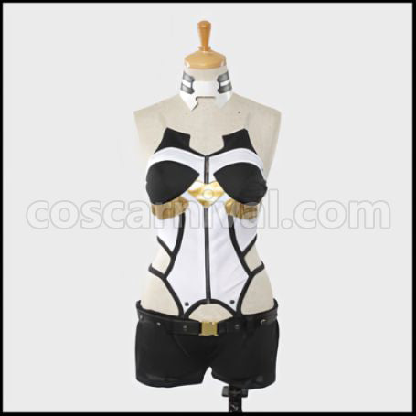 Sword Art Online II Phantom Bullet Asada Shino / Sinon GGO Appearance Cosplay Costume coscarnival - Hem Detail
