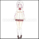 [Nijisanji Costume] Nijisanji VTuber Shiina Yuika (Nijisanji Gamers) Cosplay Costume coscarnival - Front View