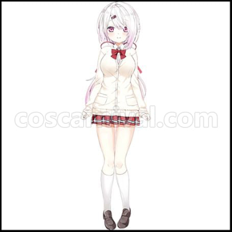 [Nijisanji Costume] Nijisanji VTuber Shiina Yuika (Nijisanji Gamers) Cosplay Costume coscarnival - Front View