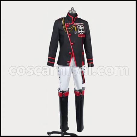 D.Gray-man Third Exorcist Uniform Lavi Cosplay Costume coscarnival - Front View