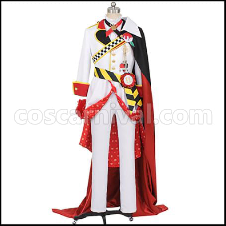 Twisted Wonderland Heartslabyul Dormitory Riddle Rosehearts Cosplay Costume coscarnival - Front View