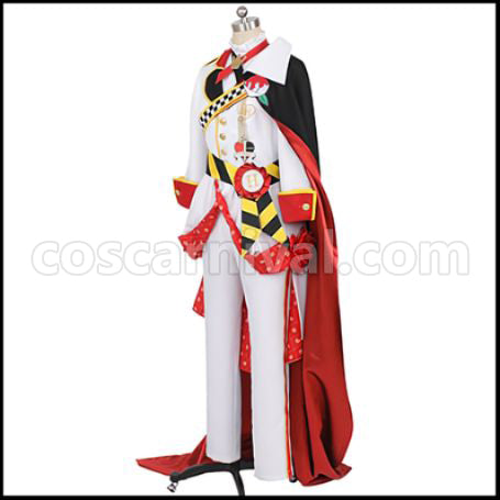 Twisted Wonderland Heartslabyul Dormitory Riddle Rosehearts Cosplay Costume coscarnival - Side Profile