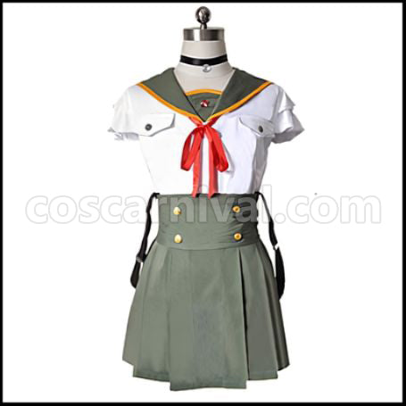 Gakkou Gurashi! Kurumi Ebisuzawa Cosplay Costume coscarnival - Front View