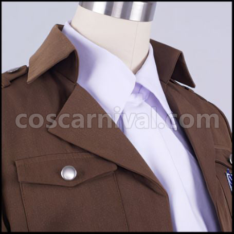 Attack on Titan Survey Corps Squad Leader Levi Cosplay Costume coscarnival - Collar Design