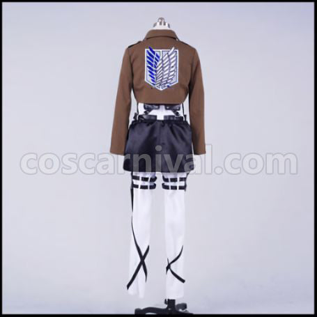 Attack on Titan Survey Corps Squad Leader Levi Cosplay Costume coscarnival - Cuff Style