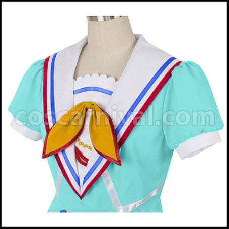 Love Live! Sunshine!! Aozora Jumping Heart Aqours Chika Takami Cosplay Costume coscarnival - Collar Design