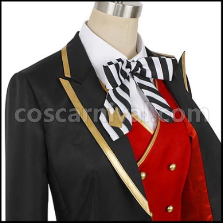 Twisted Wonderland Heartslabyul Dormitory Riddle Rosehearts Cosplay Costume coscarnival - Side Profile