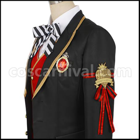 Twisted Wonderland Heartslabyul Dormitory Riddle Rosehearts Cosplay Costume coscarnival - Detail Close-up