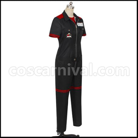 Twisted Wonderland Heartslabyul Dormitory Deuce Spade Gym Clothes Cosplay Costume coscarnival - Back View