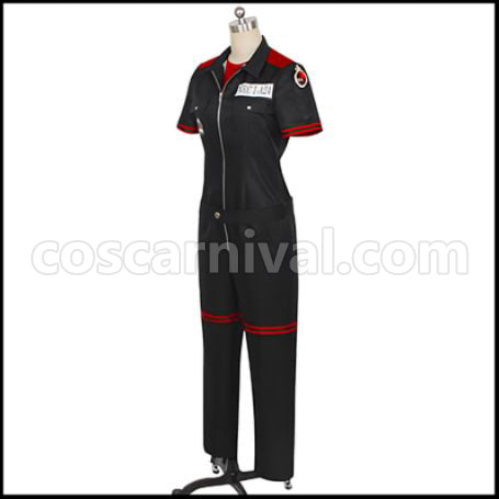 Twisted Wonderland Heartslabyul Dormitory Deuce Spade Gym Clothes Cosplay Costume coscarnival - Side Profile