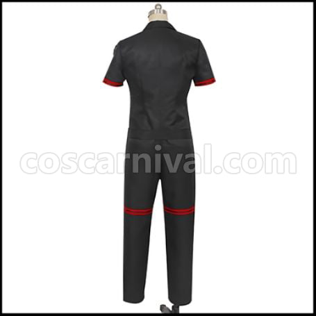 Twisted Wonderland Heartslabyul Dormitory Deuce Spade Gym Clothes Cosplay Costume coscarnival - Detail Close-up