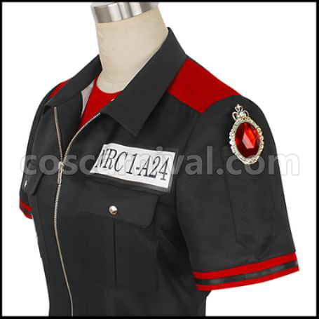 Twisted Wonderland Heartslabyul Dormitory Deuce Spade Gym Clothes Cosplay Costume coscarnival - Collar Design