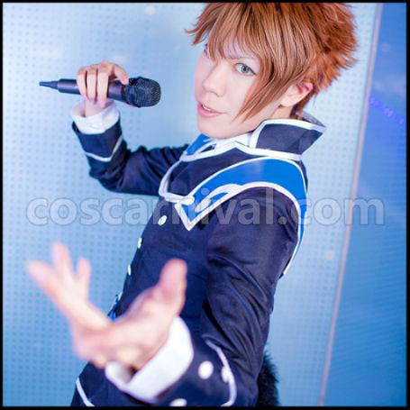 IDOLiSH 7 TRIGGER Ryunosuke Tsunashi CD Leopard Eyes Cosplay Costume coscarnival - Back View