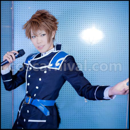 IDOLiSH 7 TRIGGER Ryunosuke Tsunashi CD Leopard Eyes Cosplay Costume coscarnival - Detail Close-up