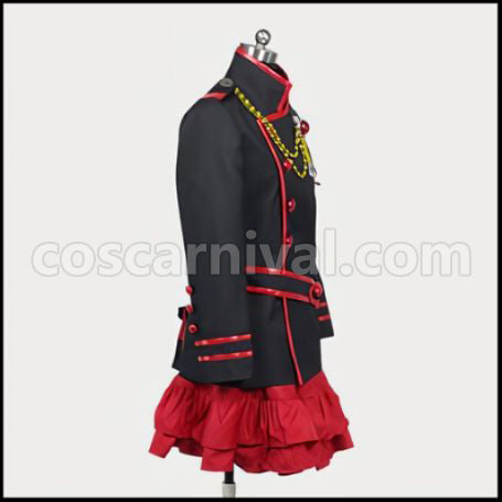D.Gray-man Third Exorcist Uniform Lenalee Cosplay Costume coscarnival - Back View