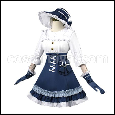 Identity V The Gardener (Emma Woods) Cosplay Costume coscarnival - Back View