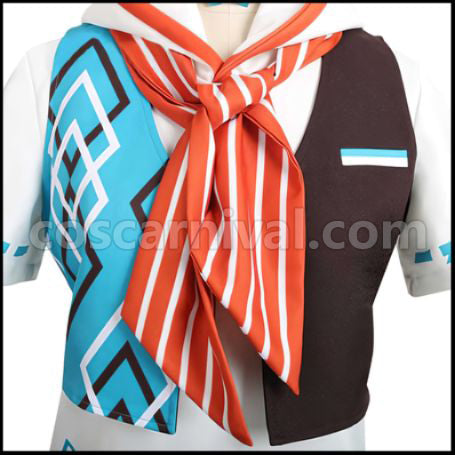 A3! Summer Group The Adventure Around Niboshi Ikaruga Misumi Cosplay Costume coscarnival - Detail Close-up