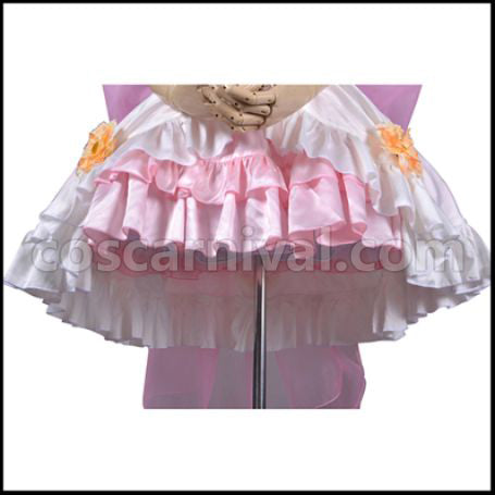 Love Live! School Festival Season 2 Episode 5 Love wing bell Rin Hoshizora Bride Cosplay Costume coscarnival - Cuff Style