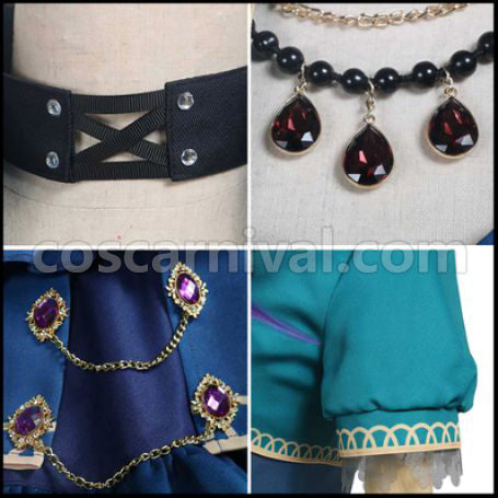 BanG Dream! Hikawa Sayo Roselia 5th Single Opera of the Wasteland Cosplay Costume coscarnival - Cuff Style