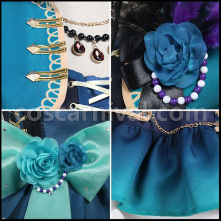 BanG Dream! Hikawa Sayo Roselia 5th Single Opera of the Wasteland Cosplay Costume coscarnival - Hem Detail