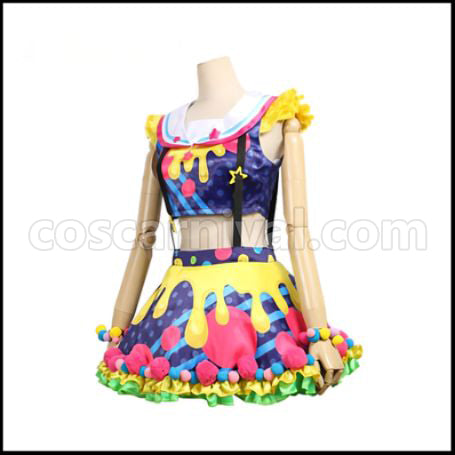 BanG Dream! Poppin¡¯Party New Costumes Toyama Kasumi (Toyama Kasumi) Cosplay Costume coscarnival - Back View