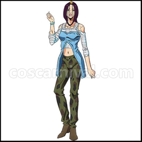 JoJo's Bizarre Adventure Part 6 Stone Ocean Miraschon Cosplay Costume coscarnival - Front View