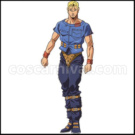 JoJo's Bizarre Adventure Part 6 Stone Ocean Thunder McQueen Cosplay Costume coscarnival - Front View