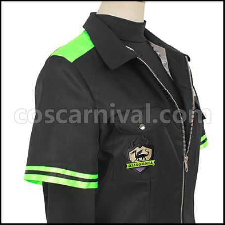 Twisted Wonderland Diasomnia Dormitory Malleus Draconia Gym Clothes Cosplay Costume coscarnival - Collar Design