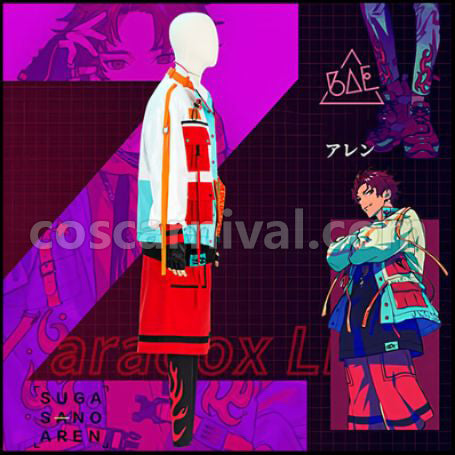 Paradox Live Exhibition Show BAE Suzakusano Allen Cosplay Costume coscarnival - Back View