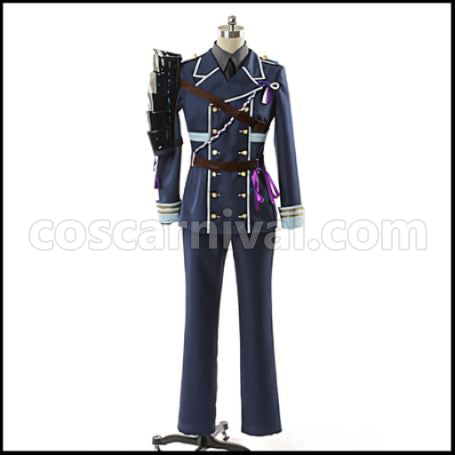 Touken Ranbu Wakizashi Danshi Honebami Toushirou Cosplay Costume coscarnival - Front View