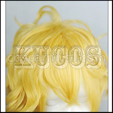Karneval Yogi Short Golden Cosplay Wig coscarnival,Detail Close-up